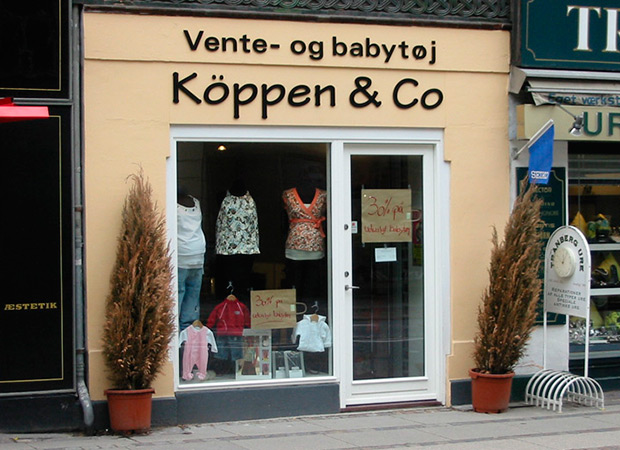 Butiksruder forretning på Frederiksberg